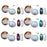 Cre8tion 1g Nail Art Effect, PEARL CHROME, 6 colors (Pk: 6 Jars/pack) 000