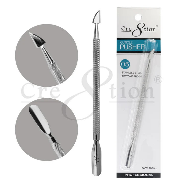 Cre8tion Stainless Steel - Cuticle Pusher P05 (Pk: 12 pcs./box, 288 pcs/case)