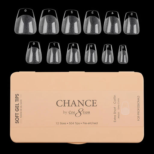 Chance Soft Tips COFFIN EXTRA SHORT, Box of Tips (Pk: 504pcs/box)