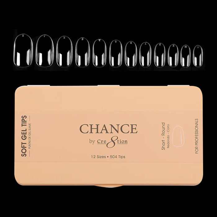 Chance Soft Tips ROUND SHORT, Box of Tips (Pk: 504pcs/box)