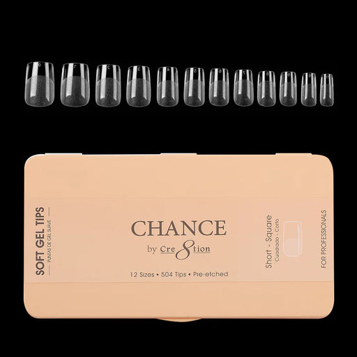 Chance Soft Tips SQUARE SHORT, Box of Tips (Pk: 504pcs/box)