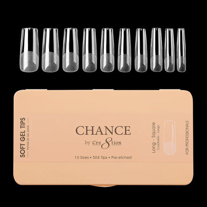 Chance Soft Tips SQUARE LONG, Box of Tips (Pk: 504pcs/box)