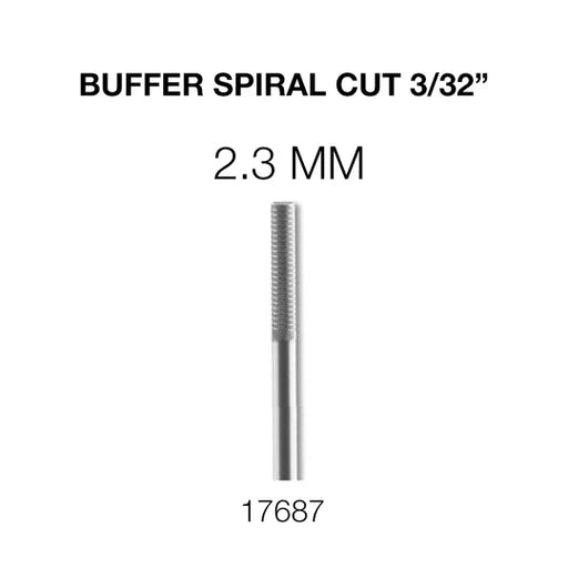 Cre8tion Buffer Spiral Cut Nail Filling Bit - 2.3 mm 3/32