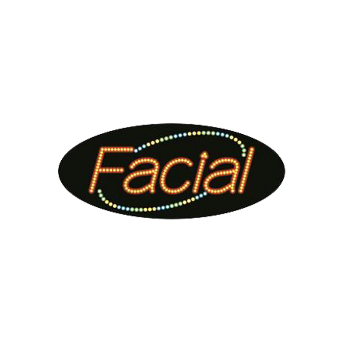 Cre8tion LED Signs "Facial #4", F#0105, 23015 KK BB