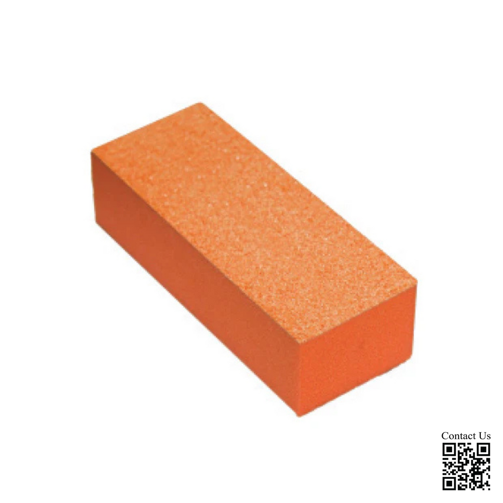 Cre8tion 3-Way Buffer (Made In USA), Orange Foam, White Grit 100/180, 06044 (Packing: 500 pcs/case)