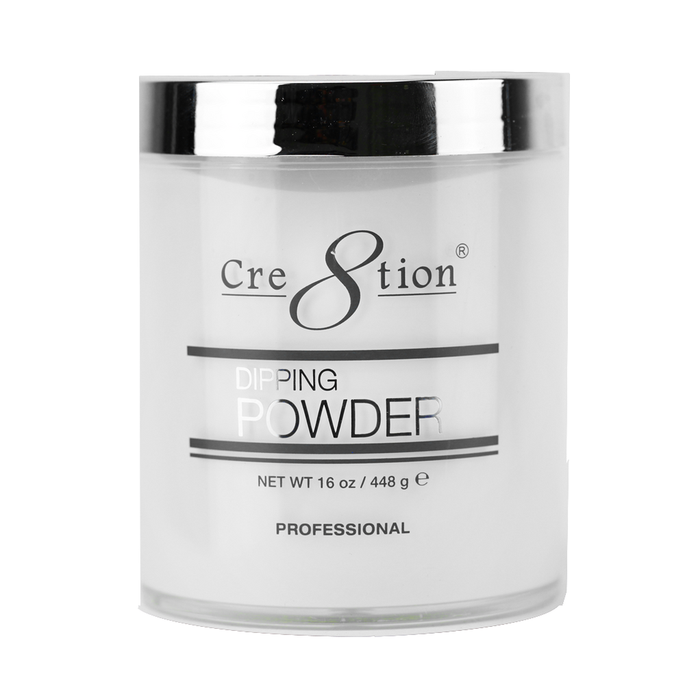 Cre8tion Dipping Powder, Soft White, 16oz, 31955