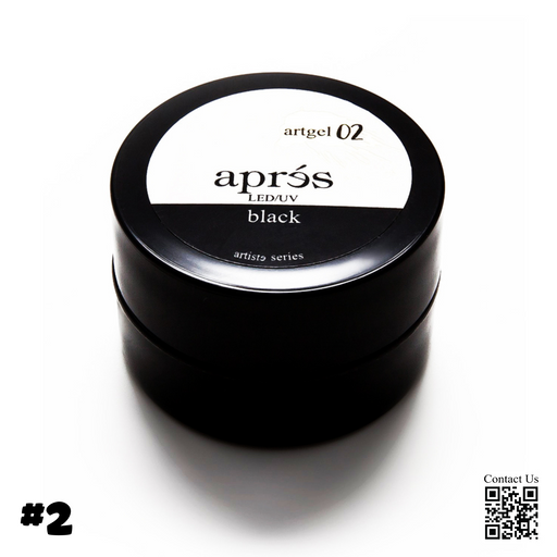 Apres Art Gel, BLACK, #2, AG-B