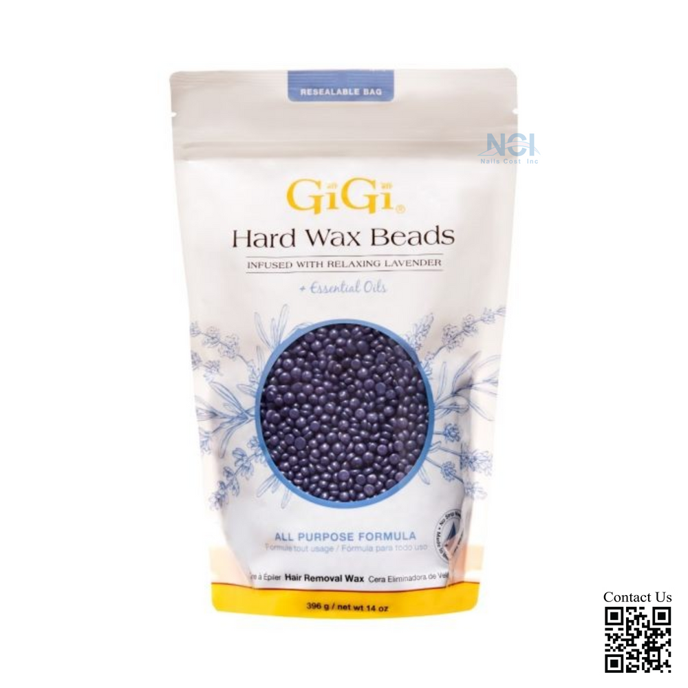 Gigi Hard Wax Beads Infused with Relaxing Lavender 14oz (PK: 24 pcs./case)