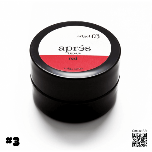 Apres Art Gel, RED, #3, AG-R