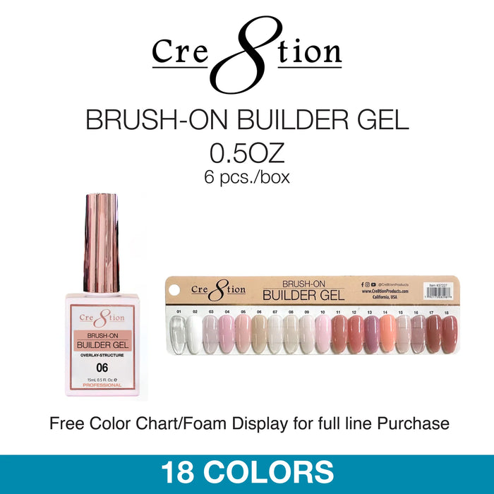 Cre8tion Gel - Overlay/ Brush on Builder 0.5oz 000