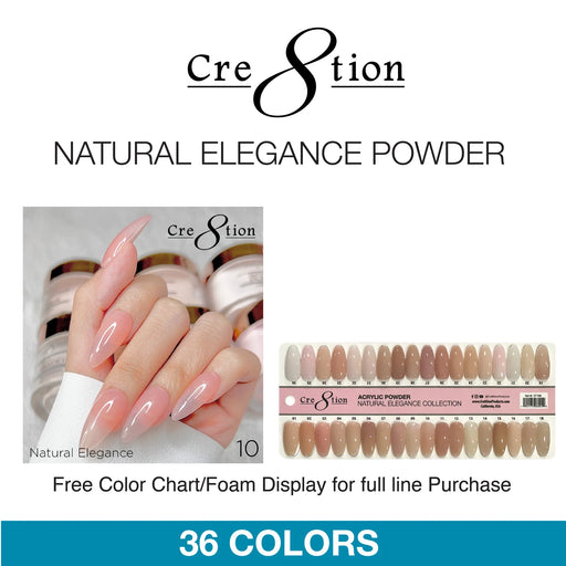 Cre8tion Acrylic Powder, Natural Elegance Collection 000