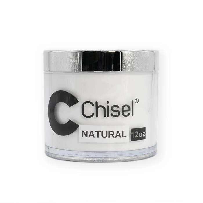 Chisel 2in1 Acrylic/Dipping Powder, NATURAL, 12oz (Pk: 60 pcs/case)