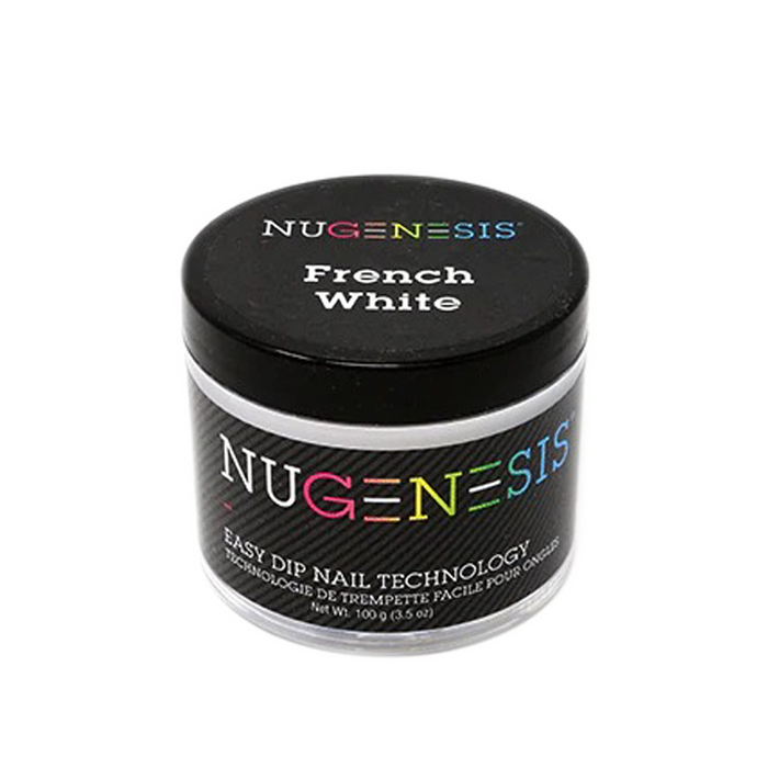 Nugenesis Dipping Powder, Pink & White Collection, FRENCH WHITE, 3.5oz