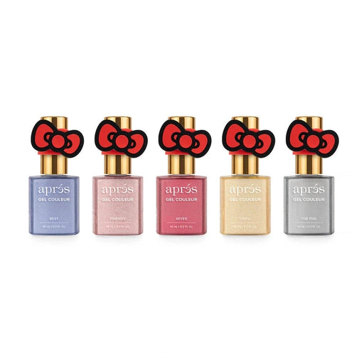 Apres Hello Kitty Best Friends Flash Glitter Gel Couleur Set (Set of 5) - 10ml