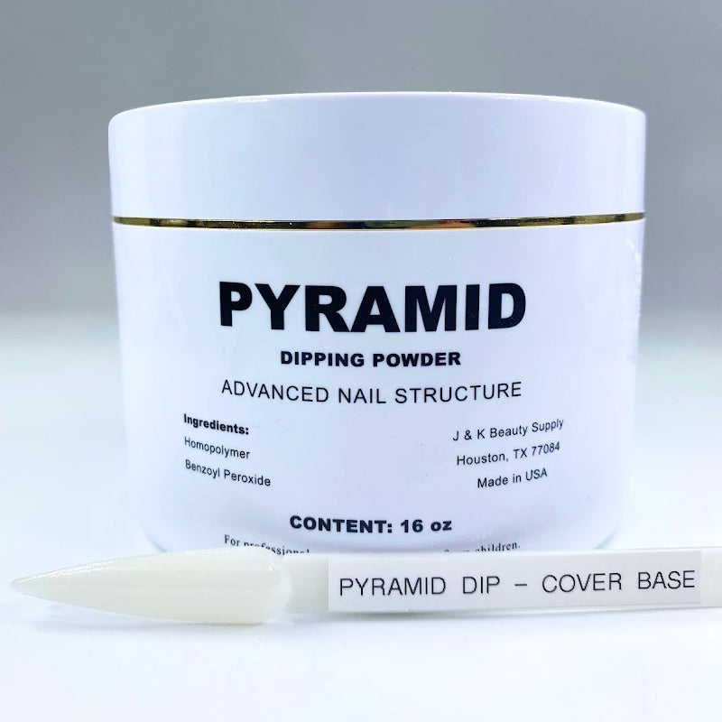 Pyramid Dipping Powder, Pink & White Collection, COVER BASE, 16oz OK1113LK