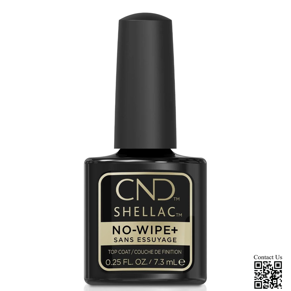 CND Shellac Gel Polish, NO-WIPE Sans Essuyage+ Top Coat, 0.25oz