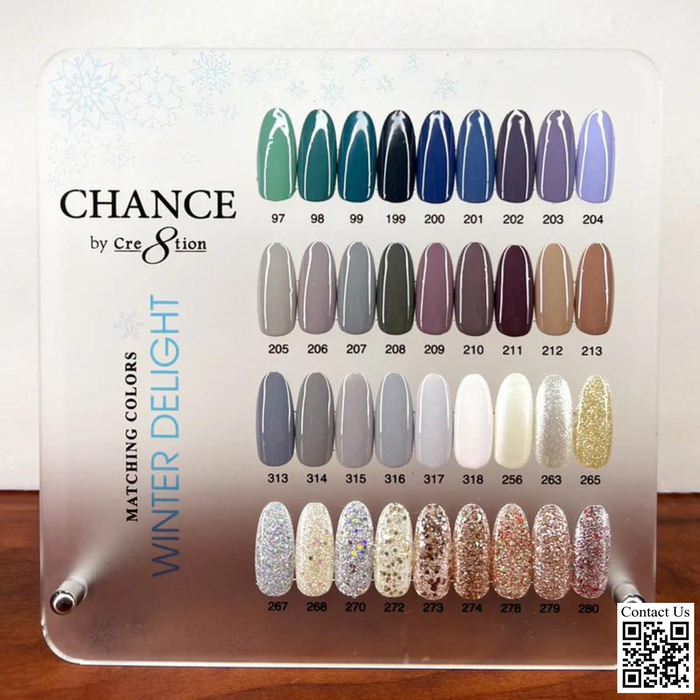 Chance Counter Display Color Chart - Winter Delight Collection