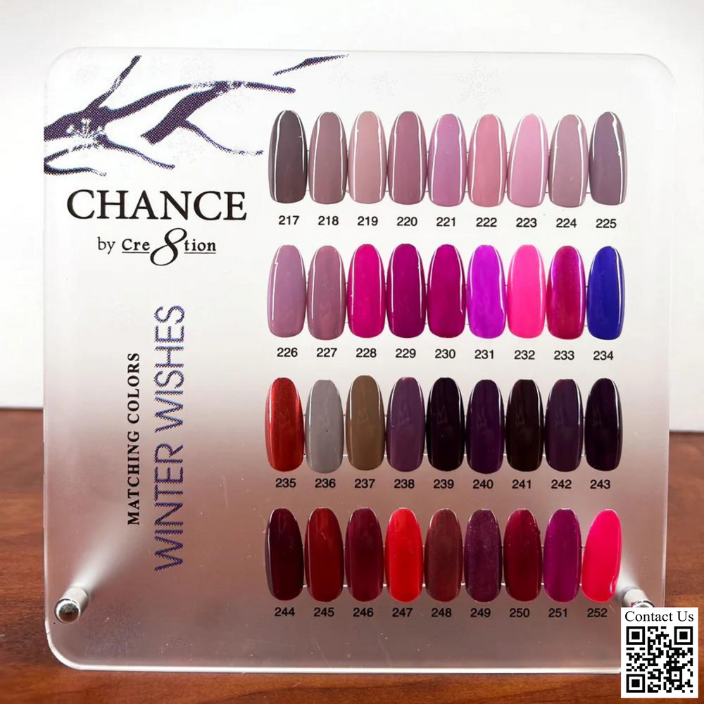 Chance Counter Display Color Chart - Winter Wish Collection