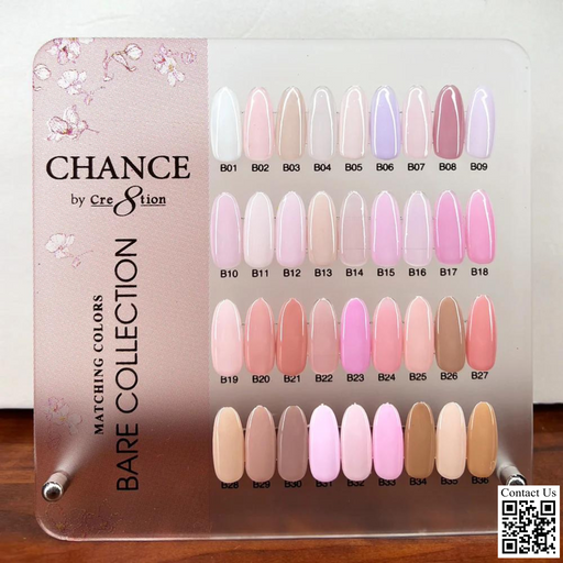 Chance Counter Display Color Chart - Bare Collection