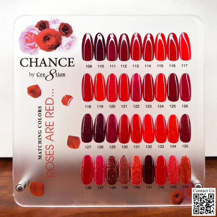 Chance Counter Display Color Chart - Roses Are Red Collection