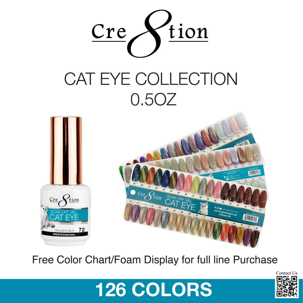 Cre8tion Cat Eye Gel, Color List in Note, 0.5oz, 000