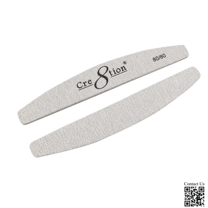 Cre8tion Premium Zebra Nail Files Harbor Bridge, Grit 100/100 (Pk: 50 pcs/pack, 30 packs/case)