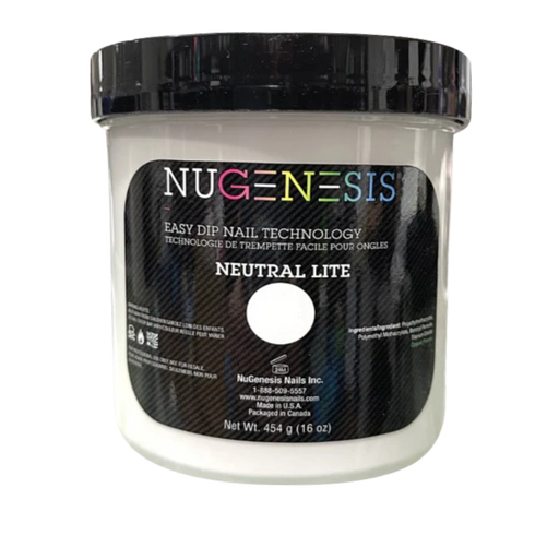 Nugenesis Dipping Powder, Pink & White Collection, NEUTRAL LITE, 16oz