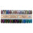 Cre8tion Mystical & Saphire Cat Eye Gel (36 colors), Sample tips