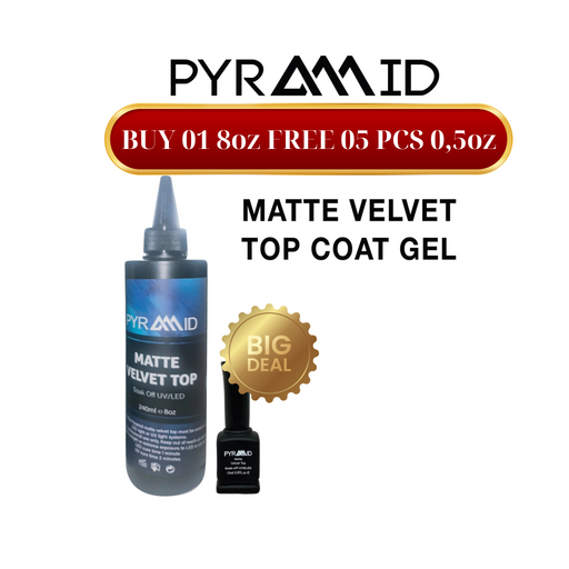 Pyramid Matte Top Refill, 8oz. Buy 01 Pyramid Matte Top Refill, 8oz, Free 05 PCS 0.5oz